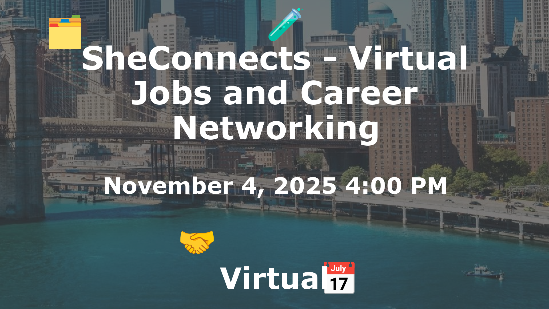 SheConnects - Virtual Jobs and Career Networking event image